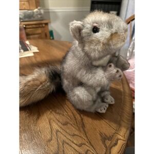 8.5" Squirrel, Peanut Plush Toy Gray Squirrel Stuffed Animal, For Ages 3-14